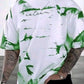 Spab Men & Women Printed Casual Green, White T-Shirt