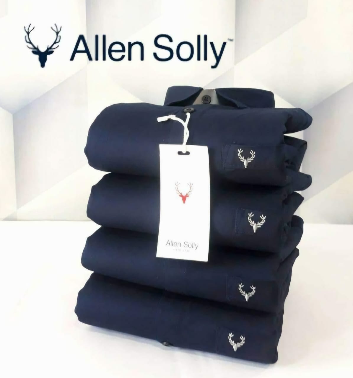 Mens Cotton Full navy Sleeves Shirts
