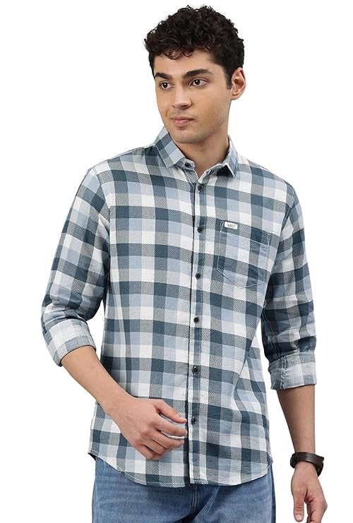 Men’s Cotton Full Sleeves Check Shirt – Pack of 1
