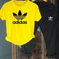 Adidas summer tracksuit (Yellow & Black)